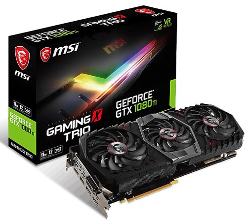 Видеокарта MSI GeForce GTX 1080 Ti GAMING X TRIO, 11Gb для майнинга.