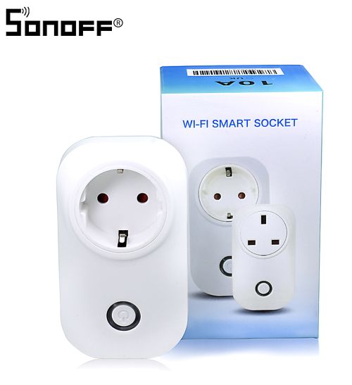 Sonoff S20 – умная розетка с дистанционным управлением через WiFi.