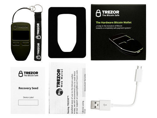Hardware wallet Trezor.