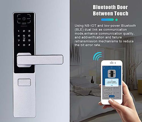 Wireless bluetooth door lock.