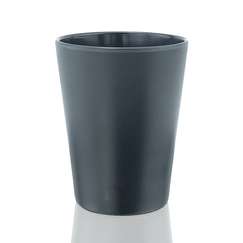 Многоразовая чашка из бамбукового волокна, 450 мл, черная.