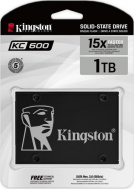 Unidad de estado sólido Kingston SSD KC600, formato 2.5'', SATA 3.0, 1Tb.