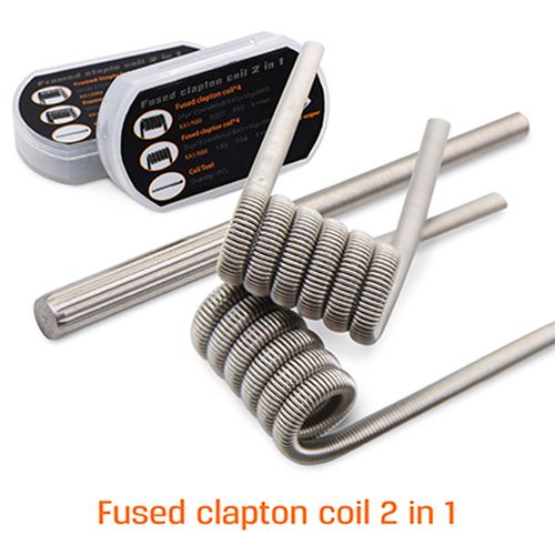 Geekvape Fused Clapton prebuilt coil 2 in 1, готовые спирали, набор. Geekvape Fused Clapton prebuilt coil 2 in 1, готовые спирали, набор.
