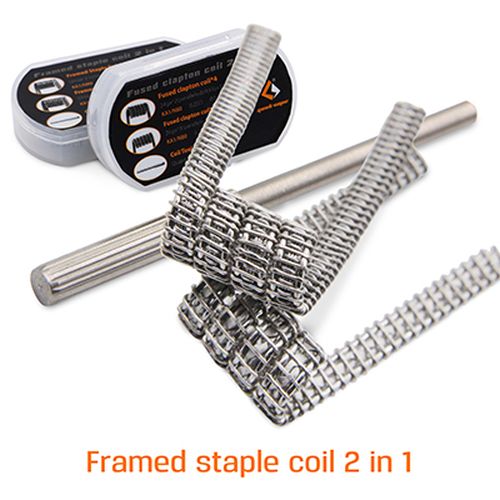 Geekvape Framed staple prebuilt coil 2 in 1, KIT (in plastic box). Geekvape Framed staple prebuilt coil 2 in 1, KIT (in plastic box).
